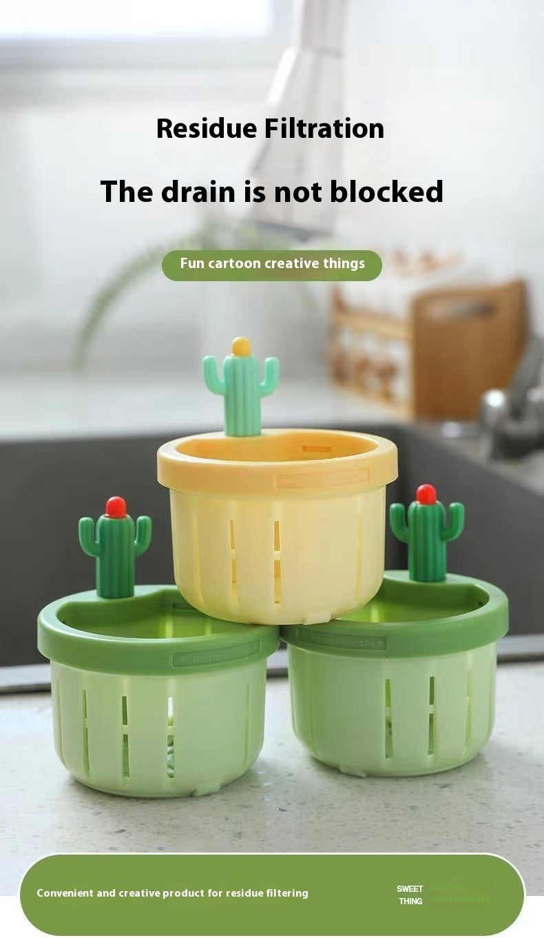 Cactus Sink Filter Basket – Innovative Kitchen Drain Strainer with Easy-Grip Handle