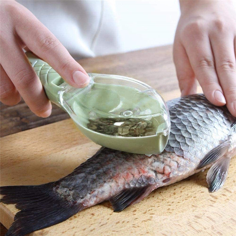 Fish Scale Remover Brush – Quick Disassembly Fish Skin Scraper with Ergonomic Handle