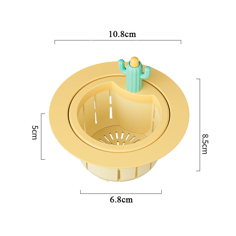 Cactus Sink Filter Basket – Innovative Kitchen Drain Strainer with Easy-Grip Handle