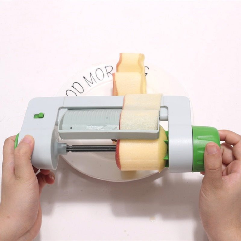 Kitchen Multifunctional Fruit & Vegetable Slicer – 9-in-1 Manual Cutter with Interchangeable Blades & Drain Basket