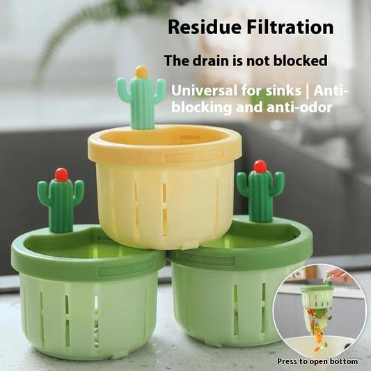 Cactus Sink Filter Basket – Innovative Kitchen Drain Strainer with Easy-Grip Handle