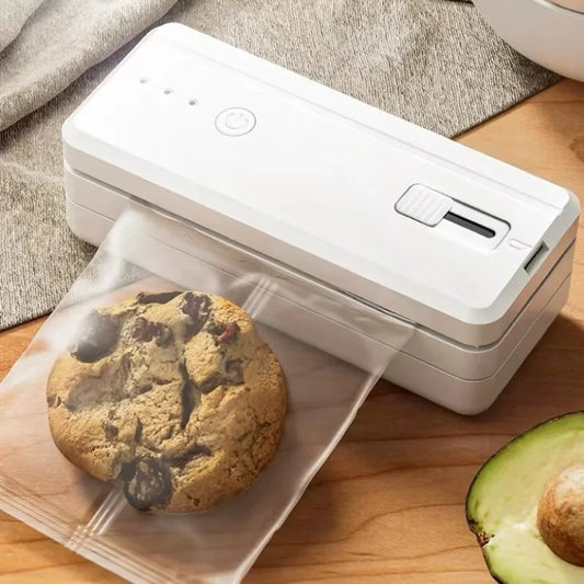 Mini Sealer 2-in-1 – USB Rechargeable Handheld Heat Sealer & Cutter for Plastic Food Bags