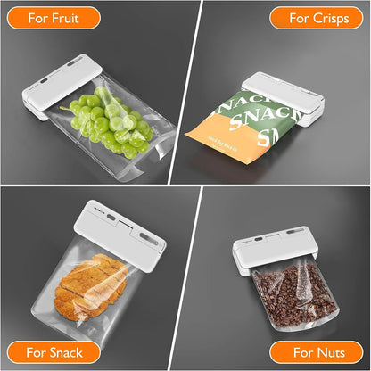 Mini Sealer 2-in-1 – USB Rechargeable Handheld Heat Sealer & Cutter for Plastic Food Bags
